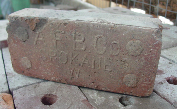 Marked face of the A.F.B.Co. paving brick