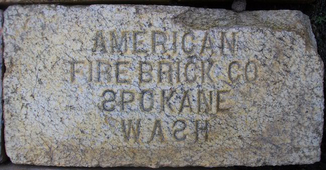 Marked face of the American Fire Brick Co. brick