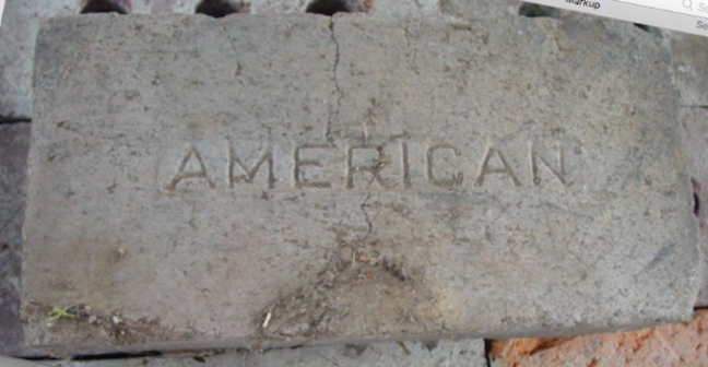 View of the marked face of the American firebrick.
