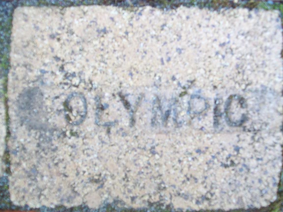 Marked face of the Olympic firebrick