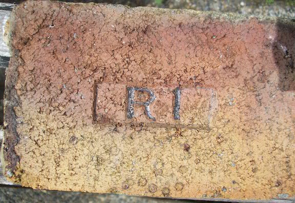 Marked face of the R1 firebrick