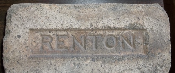Marked face of the Renton brick