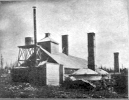 View of the WACo plant at Clayton, Washington. From Landes, 1902.